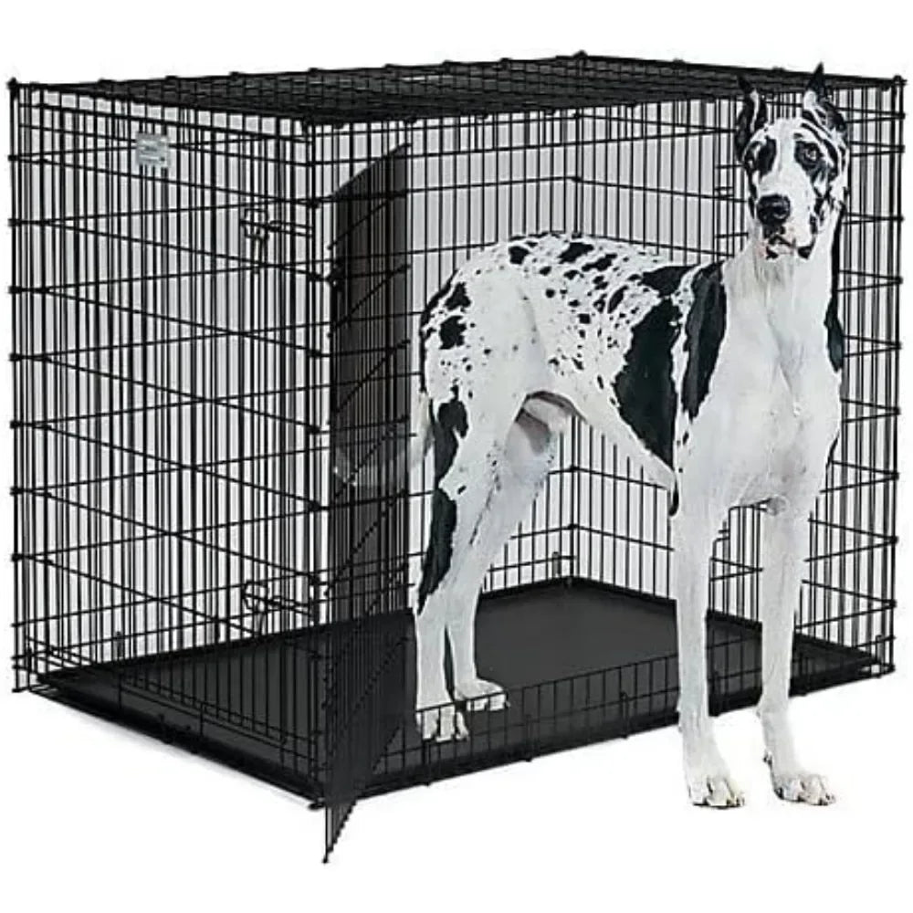 XXL Single Door Dog Crate for The Largest Dogs, Easy To Clean W/ Removable Tray
