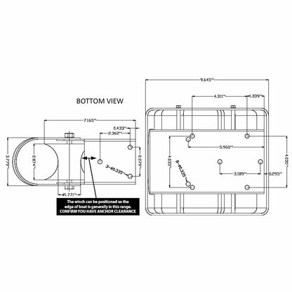 45LBS 12V Anchor Winch W/Electric Remote Wireless Control