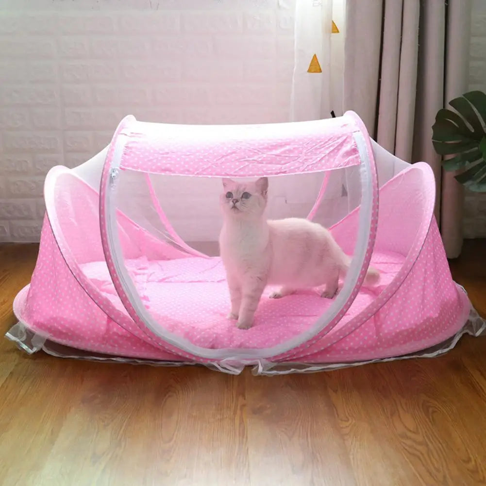 Portable Folding Pet Tent Cat House Cage