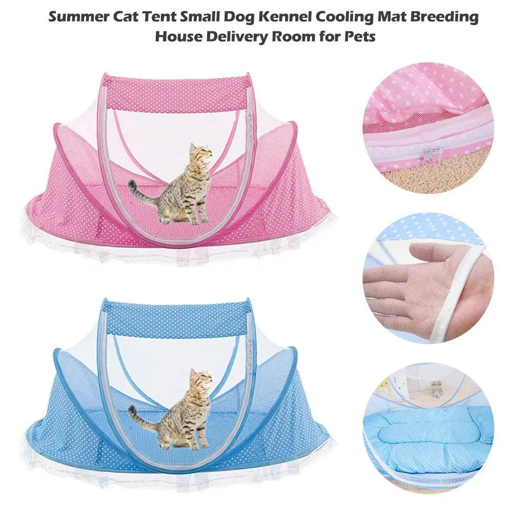 Portable Folding Pet Tent Cat House Cage