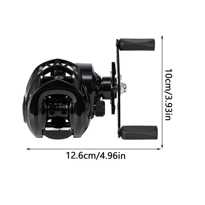 Multipurpose Portable Bait caster Reel Lightweight, User Friendly