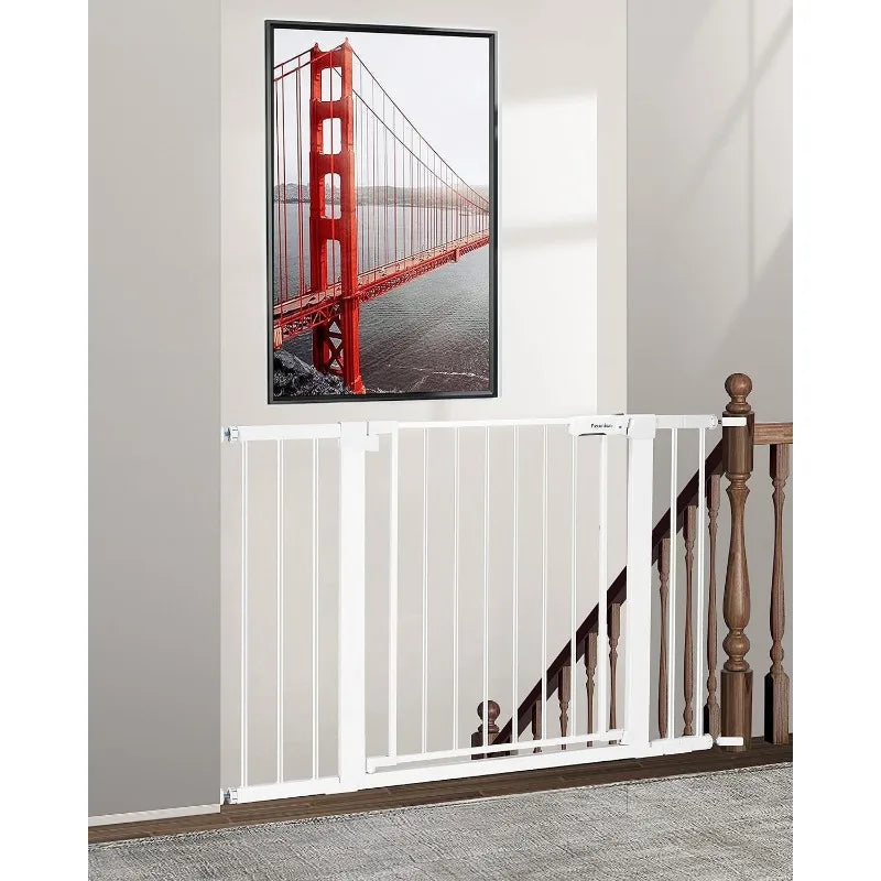 Baby Gate  , Auto Close Dog Gates for the House, Wide Baby Safety Pet Gates Pressure/Hardware Mounted