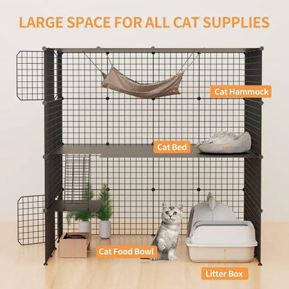 Large Cage for Cats  55L X 55W X 55H Inch