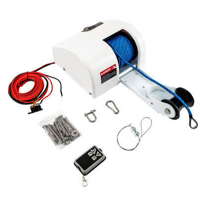 45LBS 12V Anchor Winch W/Electric Remote Wireless Control