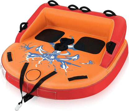 Inflatable Towable Tubes for Boating, 1-2/1-3 Riders Water Sports