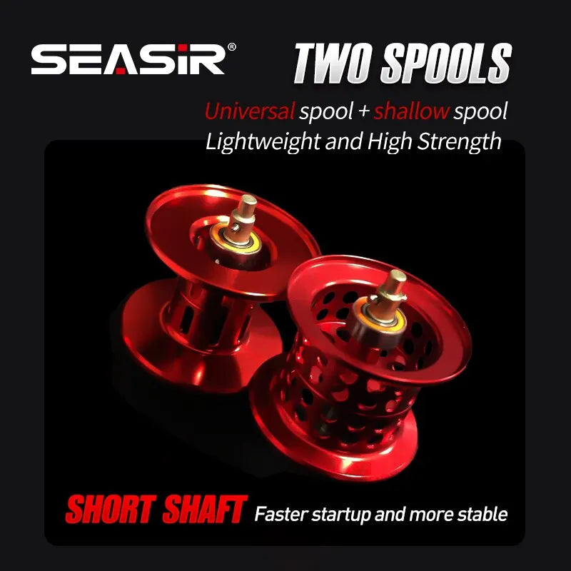 Ultralight Carbon 11+1 7.3:1 HS Ratio Bearing Double Spools