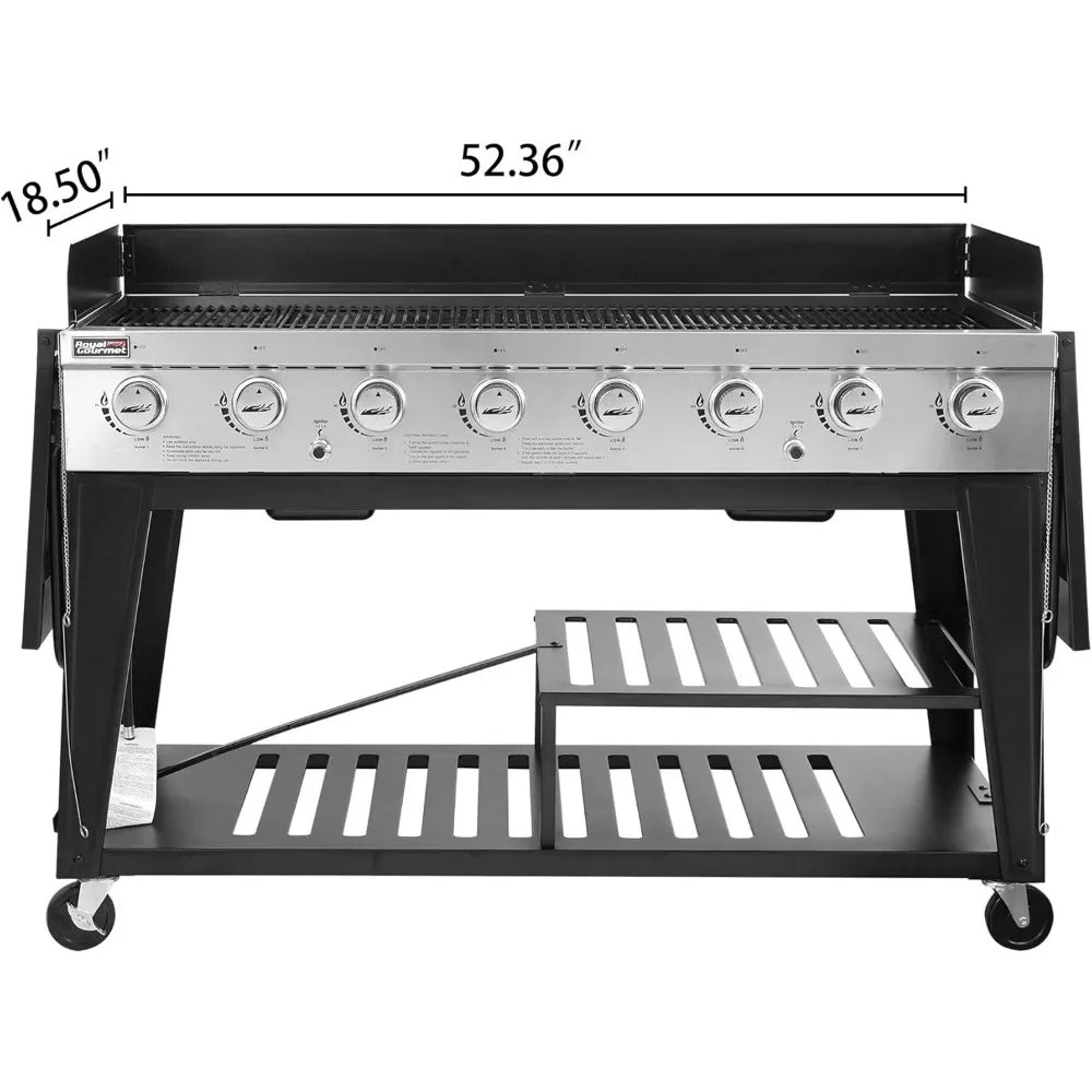 -Burner Gas Grill, 104,000 BTU Liquid Propane Grill