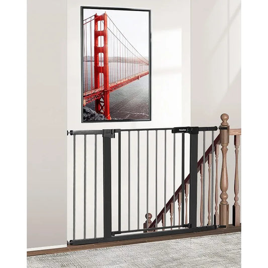 Baby Gate  , Auto Close Dog Gates for the House, Wide Baby Safety Pet Gates Pressure/Hardware Mounted