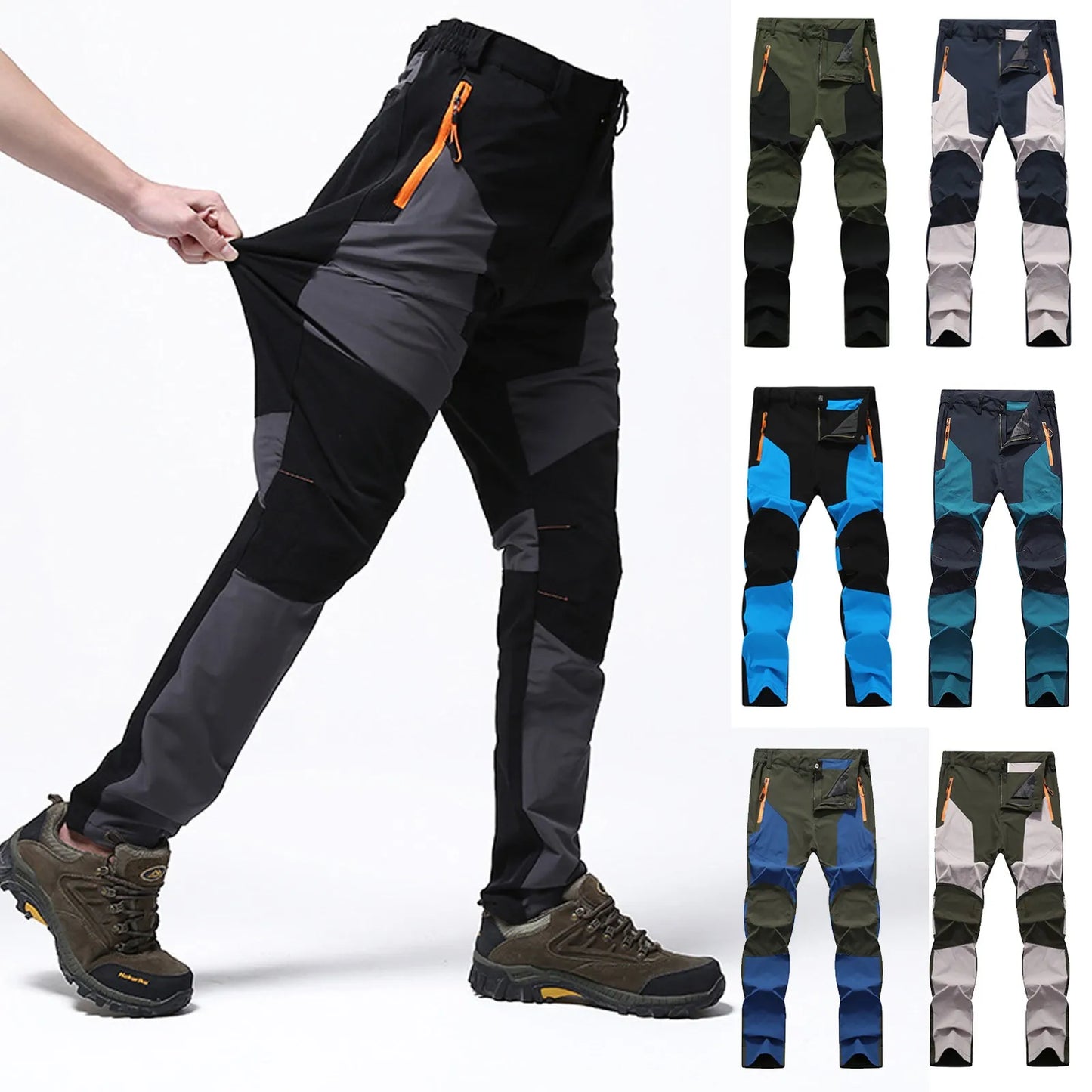 4 Season Casual Hiking Pants  Men Keep Warm Fishing Pants Tactical Waterproof Mountain Trekking