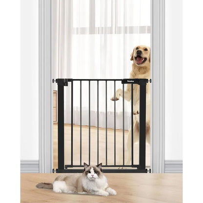 Baby Gate  , Auto Close Dog Gates for the House, Wide Baby Safety Pet Gates Pressure/Hardware Mounted