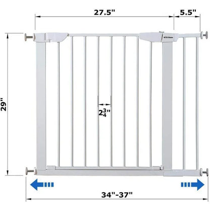 Walk Thru Pet Gate, Extendable Wide, Includes Extension Kit, Pack Pressure Mount Kit,