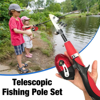 Kids Telescopic Fishing Pole Set