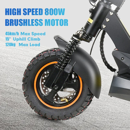 MX-14 800W Electric Scooter 28MPH 48V 15AH Folding Off Road 37 Miles Range