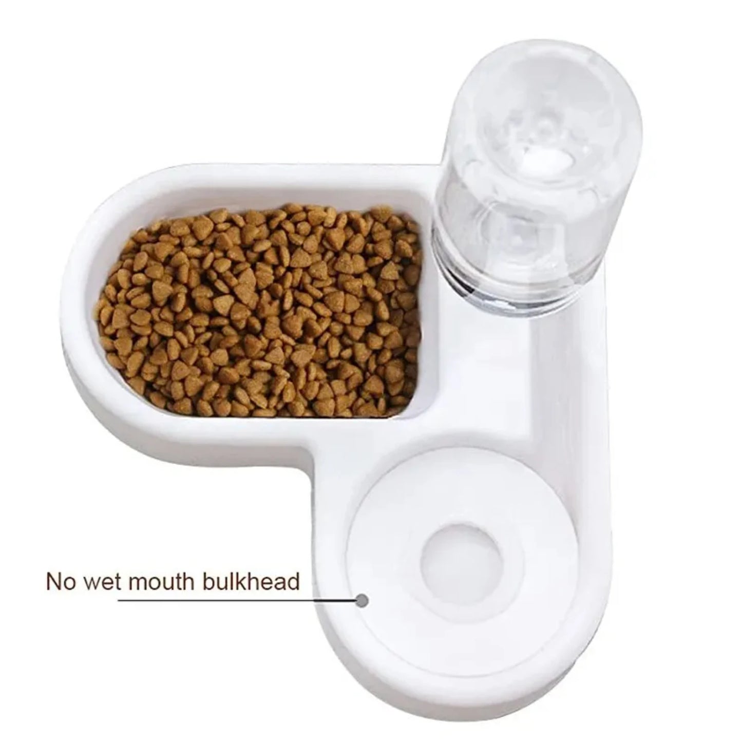 Dog Automatic Water Dispenser with Food Bowl