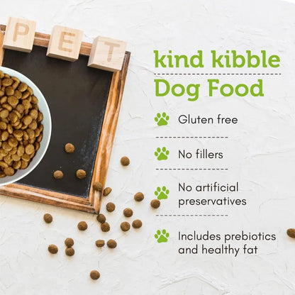 Vegan Kibble Dry Dog Food (24 LB) | Plant Based Protein with Added Taurine for Sensitive Stomach and Skin