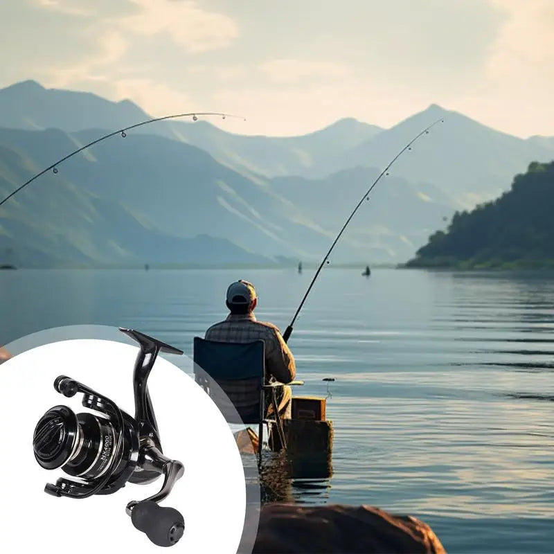 Saltwater/ Freshwater Fishing Reels Wear-resistant Gear Ratio 5.2: 1 Aluminum Alloy