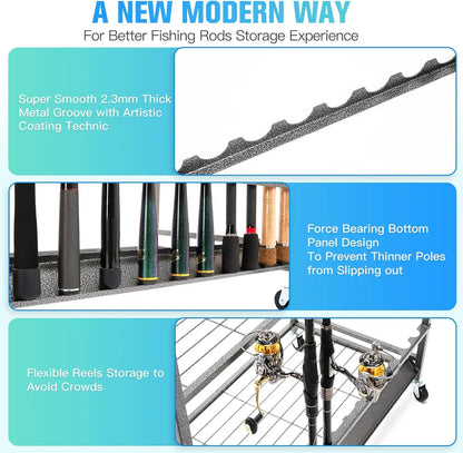 Pole Holders, Fishing Rod Holders for Garage