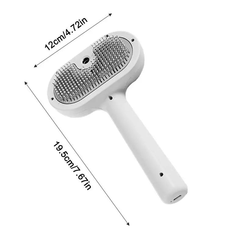 For Indoor Cats Pet Hair Removal Comb With Water Spray Cat Brush For Shedding Avoid Static Electricity