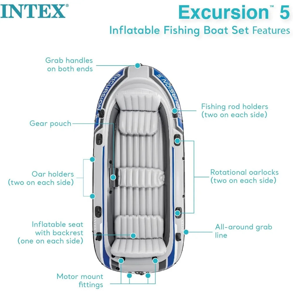 Inflatable Boat Series: Includes Deluxe 54in Boat Oars