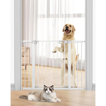 Baby Gate  , Auto Close Dog Gates for the House, Wide Baby Safety Pet Gates Pressure/Hardware Mounted