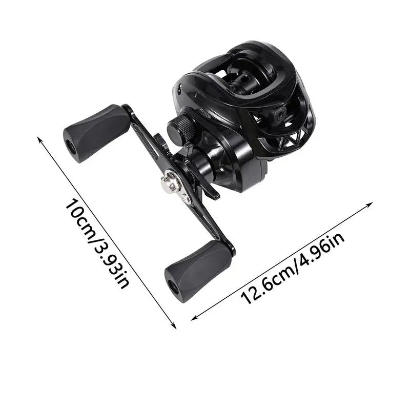 Black Bait Cast Reel Portable