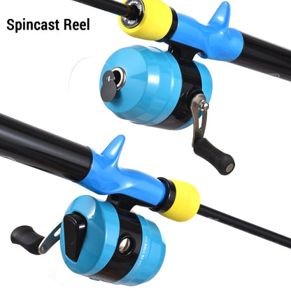 Kids Fishing Rod and Reel Combo with Hooks Lures and Tackle Box