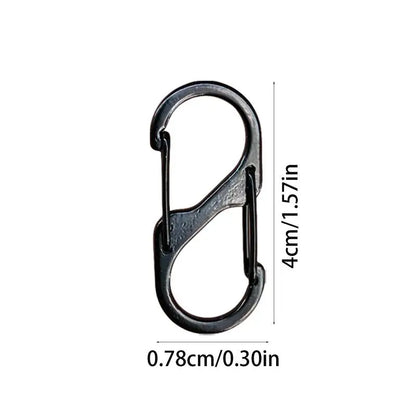 Spring S Clip Carabiner Snap Hook Spring Keychain