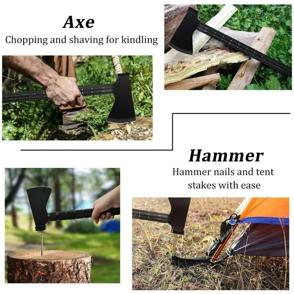 Camping Shovels Axe, Military Spade, Folding Off-Roading Tool Kit