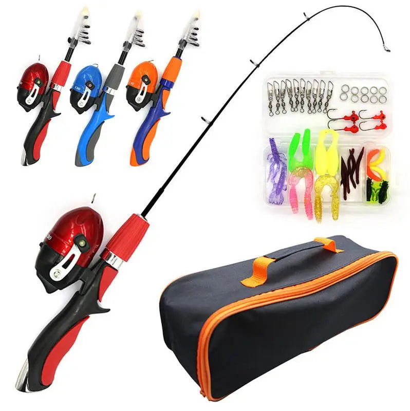 Kids Telescopic Fishing Pole Set