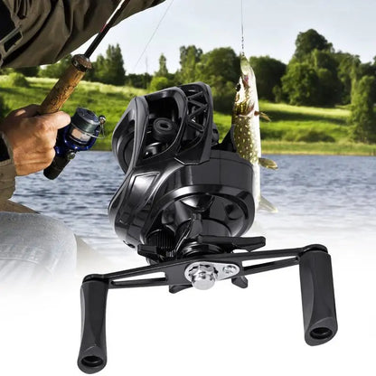 Multipurpose Portable Bait caster Reel Lightweight, User Friendly