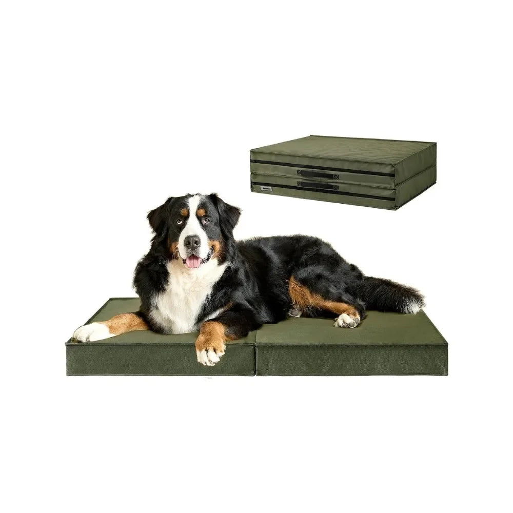 Extra Large Dogs - Outdoor Orthopedic Dog Bed with Washable Removable Cover