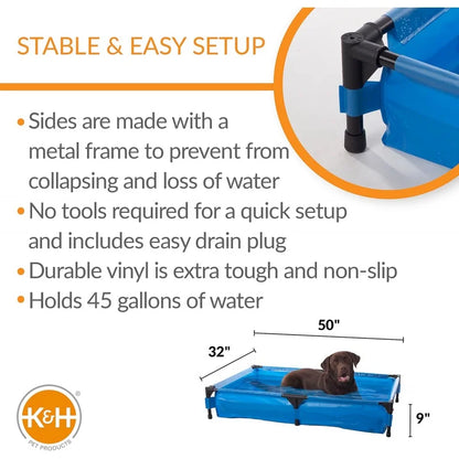 Portable Dog Pool &; Pet Bath for Dogs and Puppies