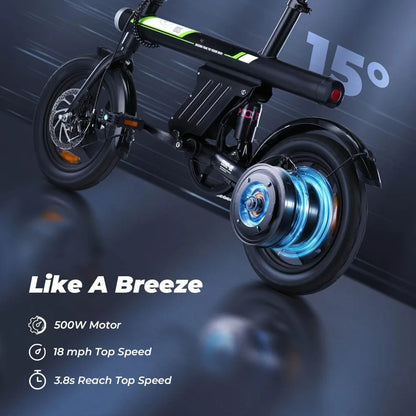 U1 Electric Bike for Adults 750W Peak Motor,20 mph Foldable
