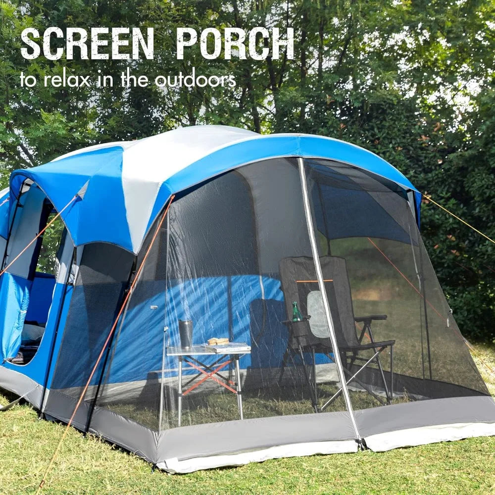 8 Person Family Camping Tent with Screen Room