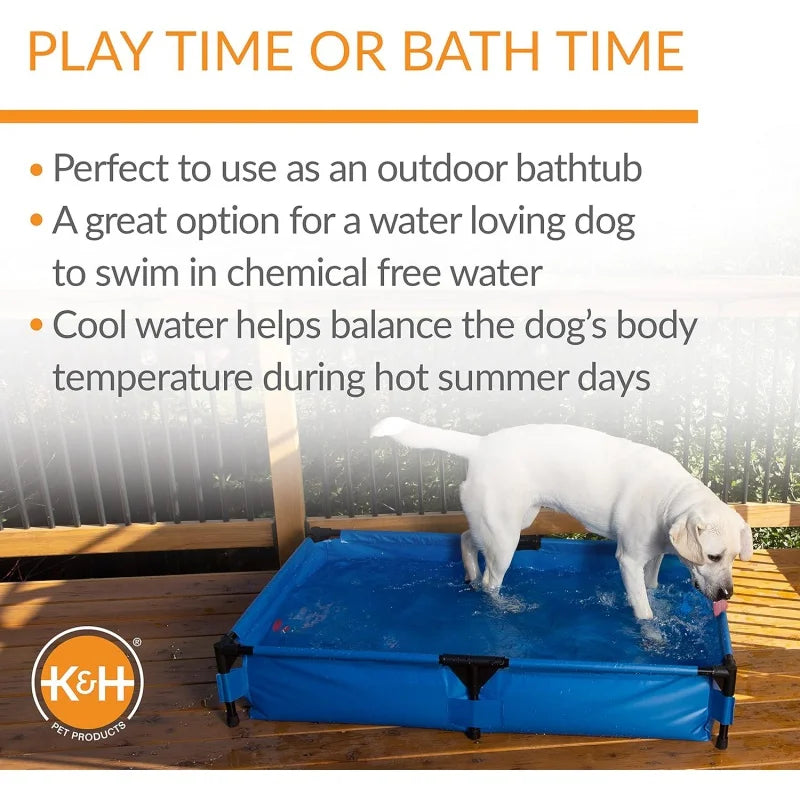 Portable Dog Pool &; Pet Bath for Dogs and Puppies