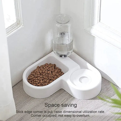 Dog Automatic Water Dispenser with Food Bowl