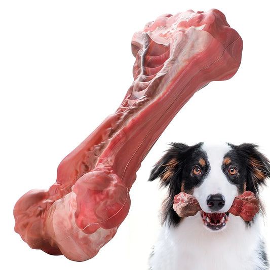 Aggressive Chewers Large Dogs Bone-Shaped Indestructible Nylon Teeth Cleaning