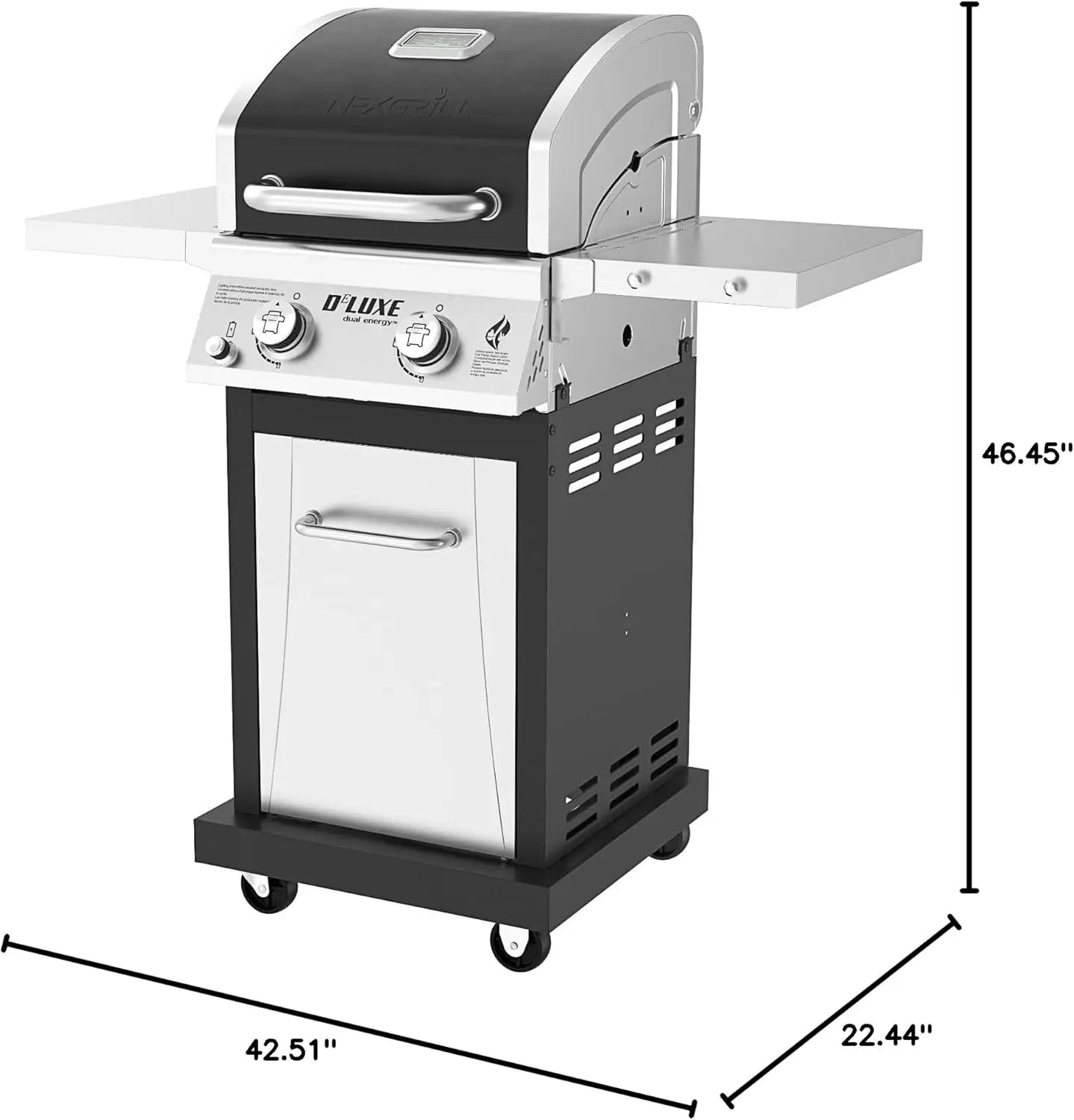 Deluxe 2-Burner Propane Gas Grill Convertible