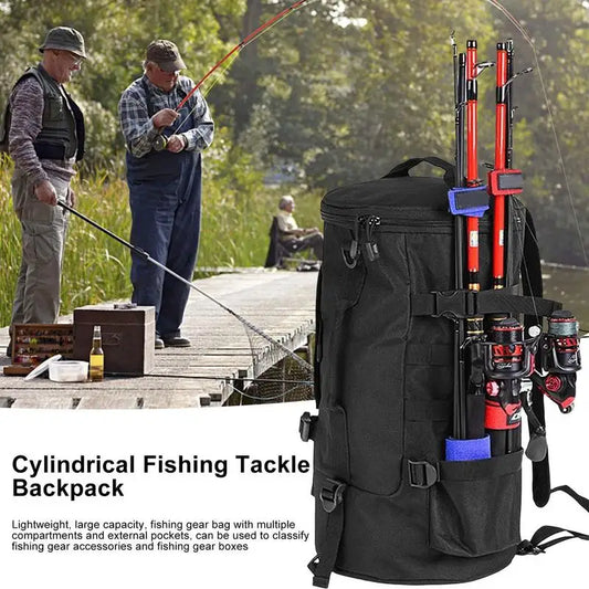 35-55L Fishing Tackle Backpack Large Capacity Polyester