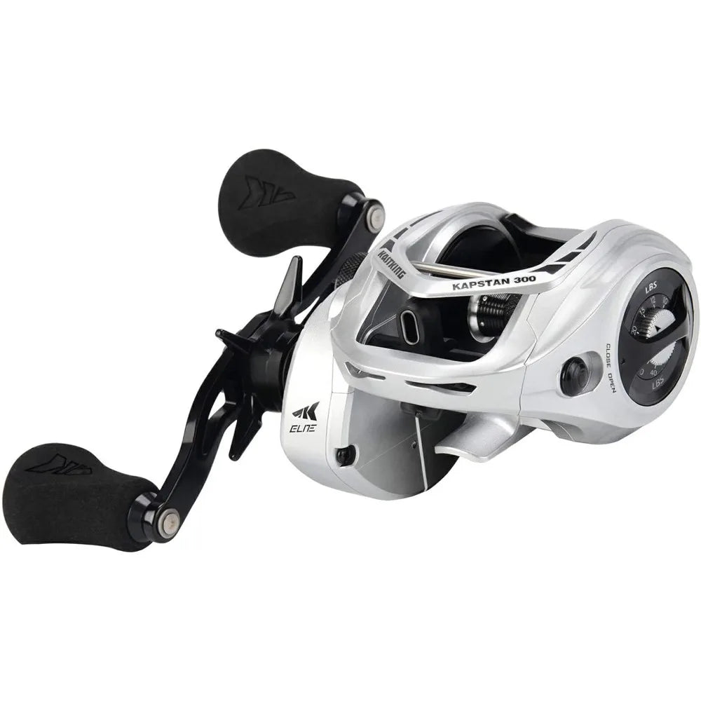 Elite 300 Bait Casting Fishing Reel, Low Profile, Large Capacity Casting Reel, Graphite Frame