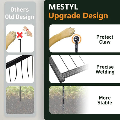 RV Dog Enclosure 32" Height 16 Panels Outdoor Pet Play Pen Play for Large/Medium/Small Dogs Camping