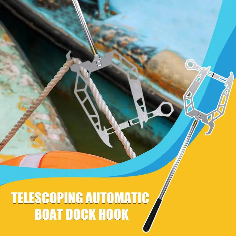 Dock Hook Multi-Purpose Telescoping Boat Hook Long Distance