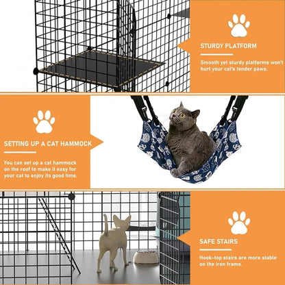 Large Cage for Cats  55L X 55W X 55H Inch