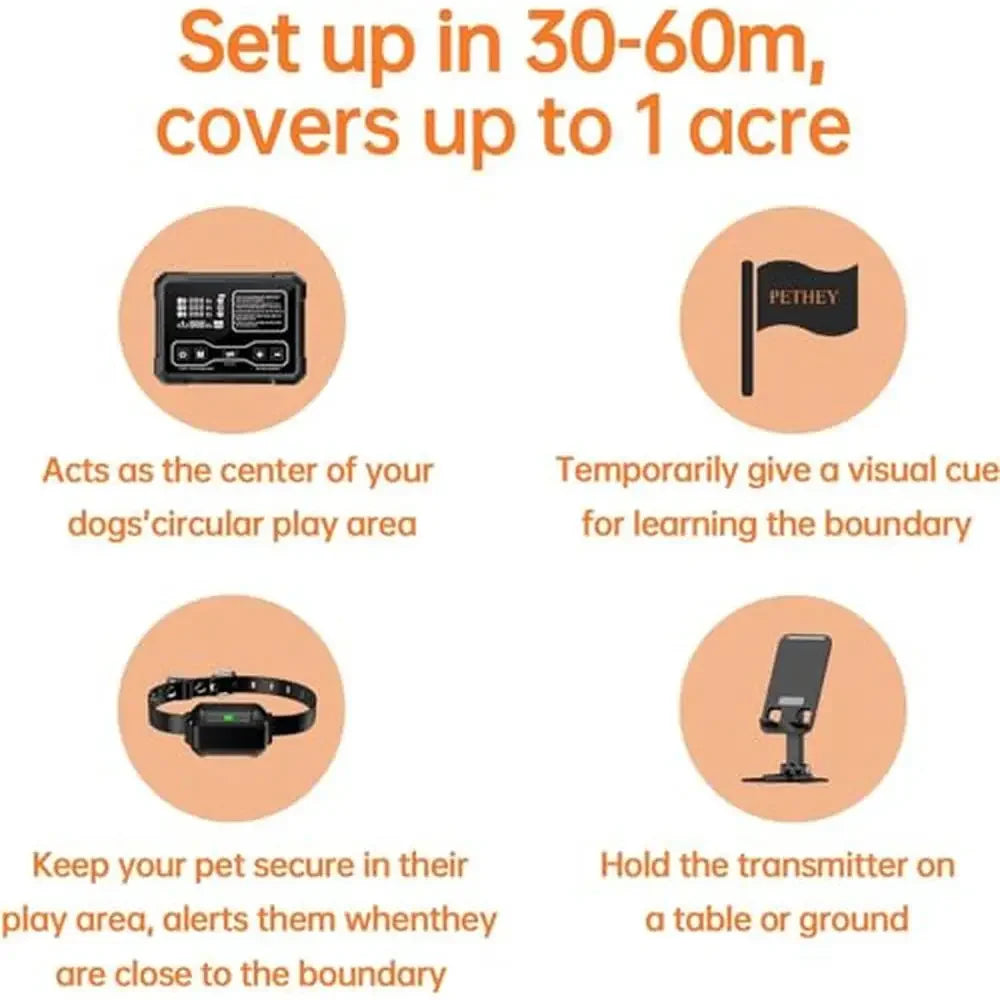 Indoor Outdoor Wireless Dog Fence Upgraded 2024 Radar Electric Containment System