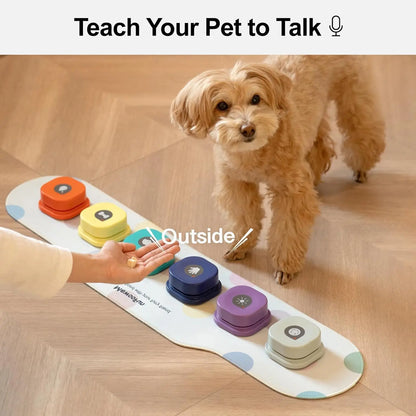 Voice Recording Button Pet Toys Recordable Talking Button with Mat