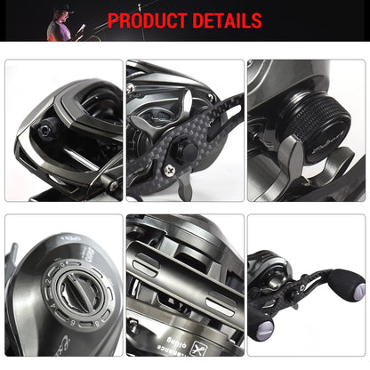 Bait Casting Reel Ultra-light 5+1 High-speed 8.1:1 Gear 6kg Fishing Reel