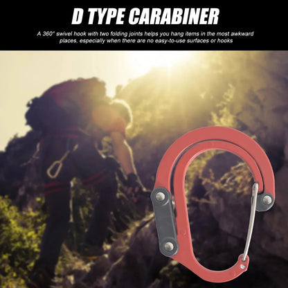 Hybrid Gear Clip Carabiner Rotating Hook Clip