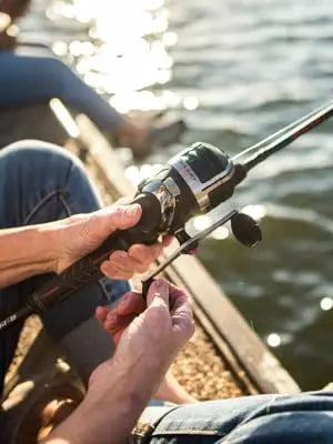 Size 30 Reel, Fast 29.6 Inches Per Turn, Pre-Spooled with 10-Pound Test