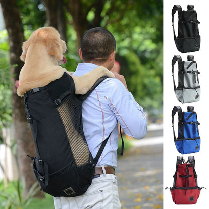 Dog Carrier Backpack Outdoor Walking Products Breathable Double Shoulder Handle Bags