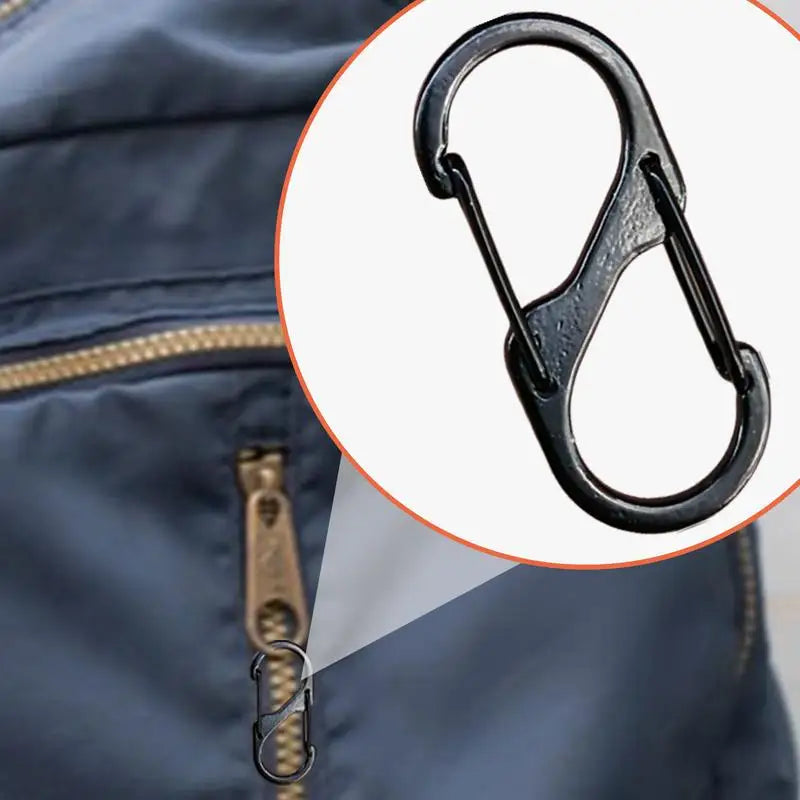 Spring S Clip Carabiner Snap Hook Spring Keychain